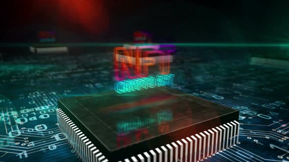 NFT Crypto Art symbol loopable 3d