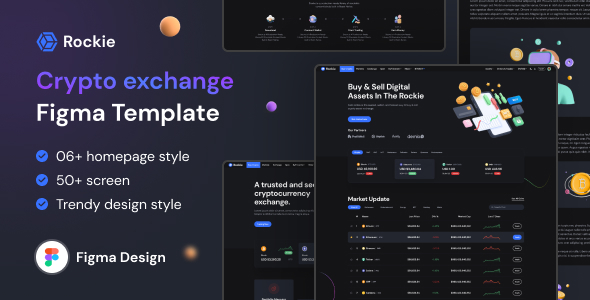 Rockie | Crypto Exchange Figma Template