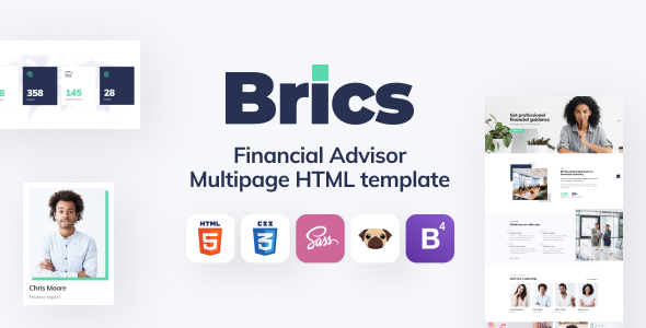 Brics - Financial Advisor HTML5 Template