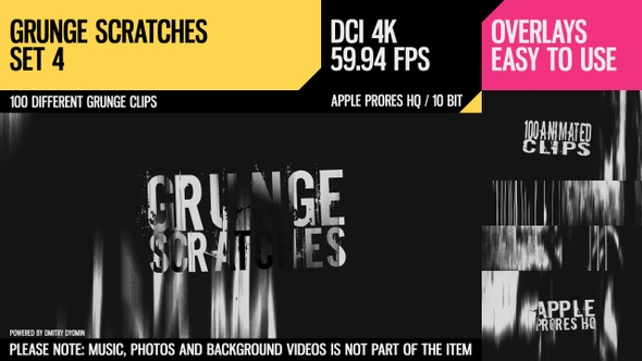 Grunge Scratches (4K Set 4)