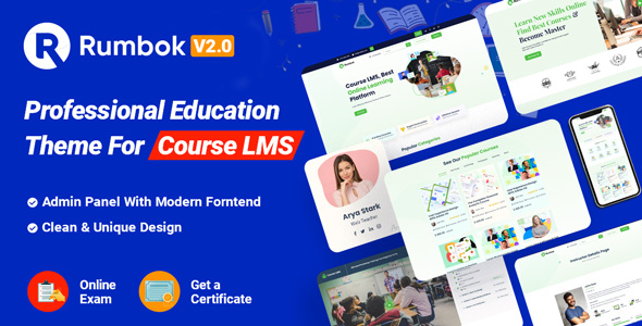 Rumbok - professional education theme for course LMS