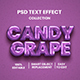 Candy Grape Text Effect - GraphicRiver Item for Sale