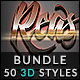 50 3D Text Effects - Bundle Vol. 06 - GraphicRiver Item for Sale