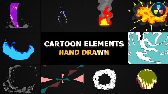 Cartoon Elements Pack | DaVinci Resolve