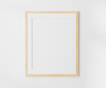 Wooden blank frame with mat on white wall mockup, 4:5 ratio - 40x50 cm, 16 x 20 inches - PhotoDune Item for Sale