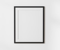 Black blank frame with mat on white wall mockup, 4:5 ratio - 40x50 cm, 16 x 20 inches - PhotoDune Item for Sale