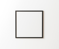 Black empty square frame mock up on white wall, 1:1 ration, white picture frame mockup, 3d rendering - PhotoDune Item for Sale