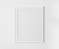 White blank frame with mat on white wall mockup, 4:5 ratio - 40x50 cm, 16 x 20 inches - PhotoDune Item for Sale