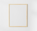 Wooden blank frame on white wall mockup, 4:5 ratio - 40x50 cm, 16 x 20 inches - PhotoDune Item for Sale