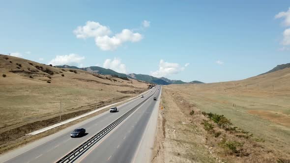 Mountain Road in Dagestan Republic North Caucasus Russia