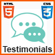 HTML CSS Testimonials Template - CodeCanyon Item for Sale