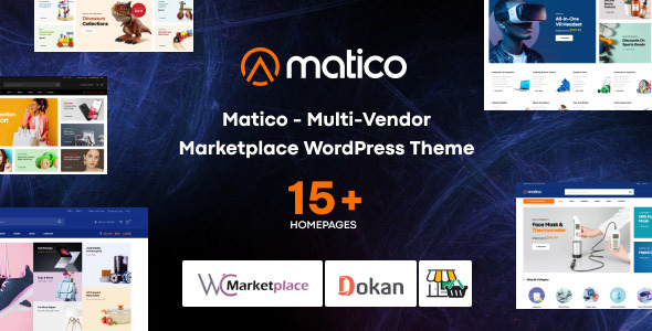 Matico - Multi Vendor Marketplace WordPress Theme