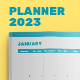 Monthly Planner, Calendar 2023 - GraphicRiver Item for Sale