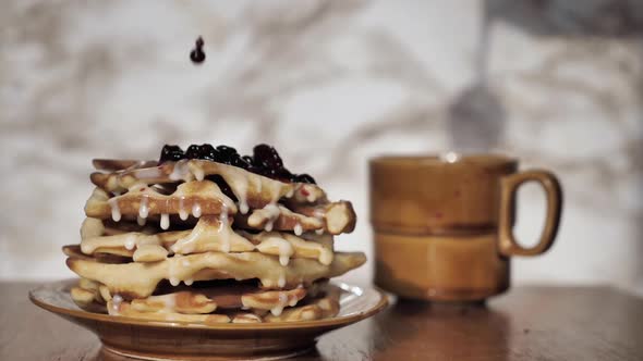 Waffles with Jam