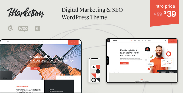 Digital promoting & search engine optimization WordPress Theme | Marketum