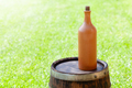Wine bottle on wine barrel - PhotoDune Item for Sale
