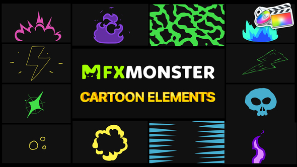 Cartoon And Scribble Elements | FCPX alt