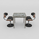 3D old chair and table - 3DOcean Item for Sale