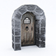 old castle gate model - 3DOcean Item for Sale