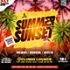 Summer Sunset Flyer - GraphicRiver Item for Sale