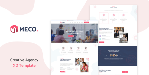 Meco – Creative Agency XD Template – 0 Sold!