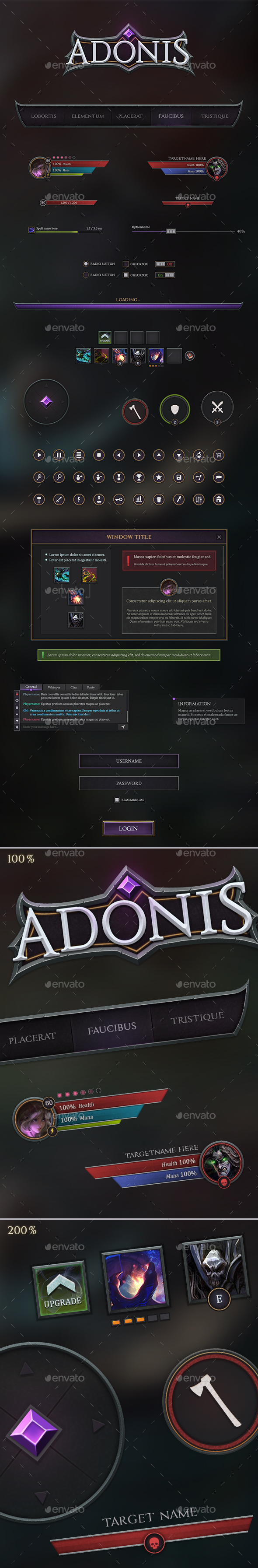 Rpg Game User UI Templates | GraphicRiver