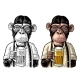 Monkey Dressed Apron Hold Beer Glass - GraphicRiver Item for Sale