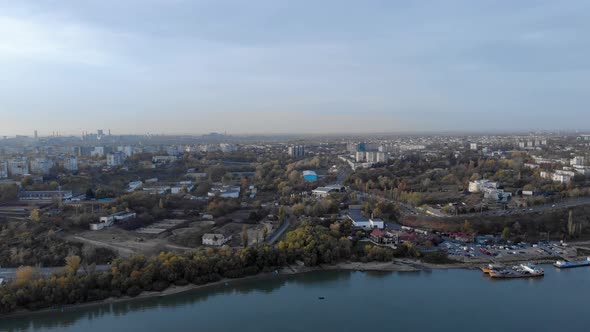 Panoramic View On The City Of Galati In Romania