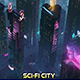 Sci-Fi Cyberpunk Futuristic City Building Cityscape - 3DOcean Item for Sale