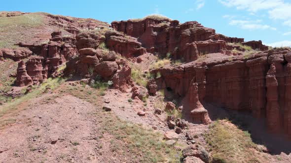 red fairy chimneys landscape