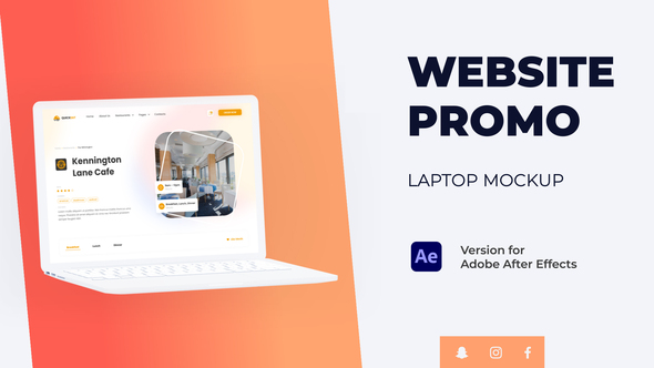 Colorful Website Promo - Laptop Mockup