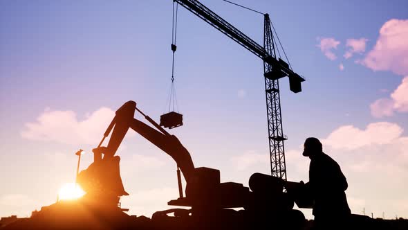 Construction Machinery And Engineer alt