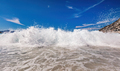 Waves crashing Ionian sea in Greece. - PhotoDune Item for Sale