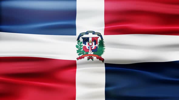 Dominican Republic Flag Waving