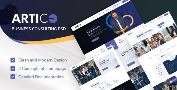 Artico - Business Consulting PSD Template