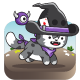 Witch Cat Game Asset Sprites - GraphicRiver Item for Sale