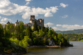 Niedzica Castle on Czorsztyn Lake in Pieniny Mountains, Poland at Spring - PhotoDune Item for Sale