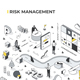 Risk Management Isometric Banner - GraphicRiver Item for Sale