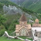 Nagorno Karabakh. Monastery Dadivank. fly in. workers - VideoHive Item for Sale