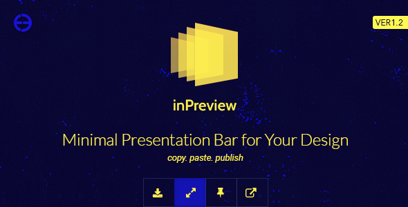 inPreview — Minimal Presentation Bar for Your Design