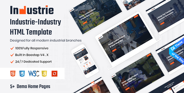 Industrie - Industry HTML5 Template