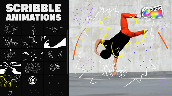 Abstract Scribble Animations for FCPX