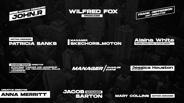 Modern Lower Thirds | After Effects alt