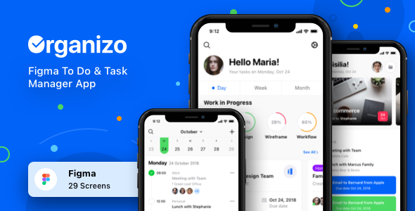 Organizo - Figma To Do & Task Manager App