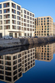 New apartment buildings reflected in a small canal - PhotoDune Item for Sale