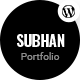 Subhan - Personal Portfolio/CV WordPress Theme - ThemeForest Item for Sale