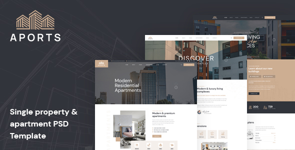 Aports - Single Property PSD Template