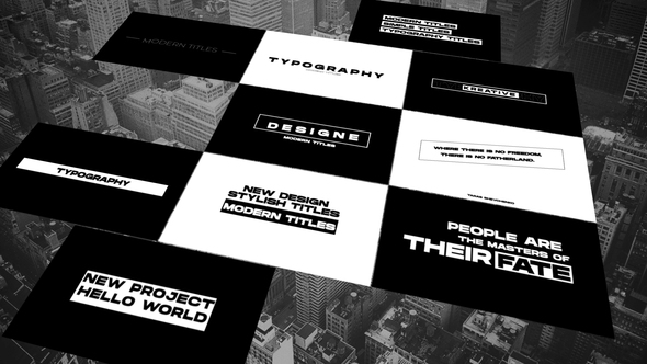 Modern Titles | After Effects alt