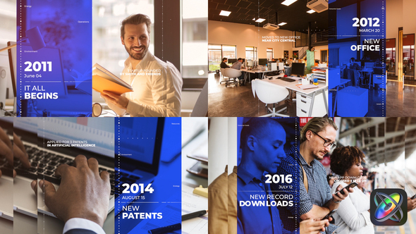 Corporate Timeline Presentation Apple Motion alt