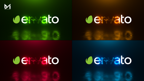 Digital glitch logo reveal alt